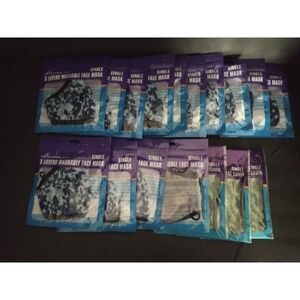 Lot Of 17 Washable Face Masks Camo